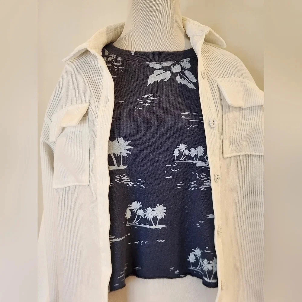 NWT || MONROW || Hawaiian Vintage top